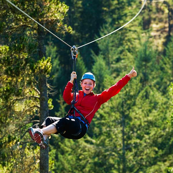 Ziplining in Sooke